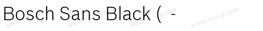 Bosch Sans Black (标题字体转换